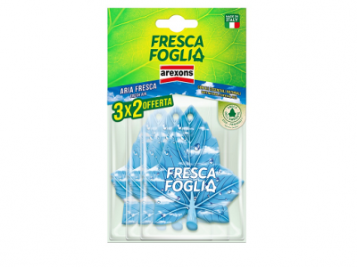 Poza AREXONS FRESCA FOGLIA TRIS CLASSIC FRESCA ARIA Odorizant auto blister Fresh  3 buc/set 1
